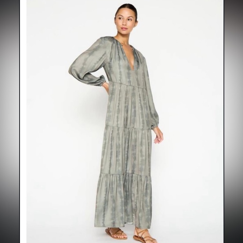 Brochu Walker Gray Long Sleeve Maxi Dress | XS
